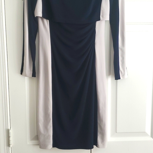 Ralph Lauren color block navy and white dress - Picture 4 of 4